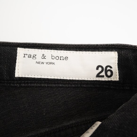 RAG & BONE New York High Rise Ankle Skinny black jeans size 26 - Picture 2 of 11